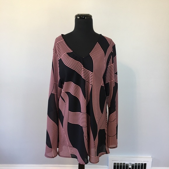 VTG Ashley Stewart Swirl Ruffled Skirt Set, 14 - Picture 4 of 11